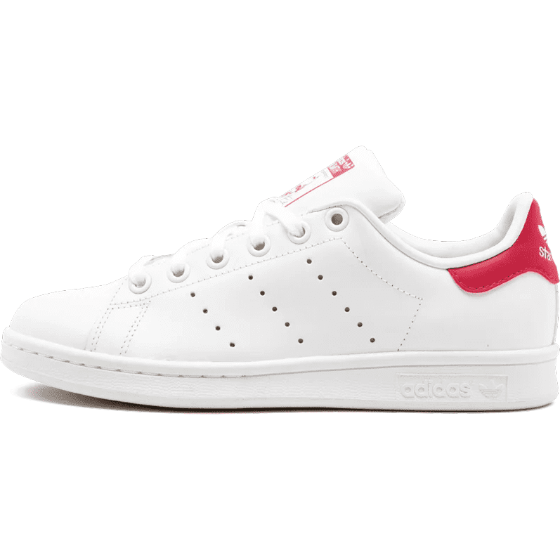 Stan smith top blanc rouge