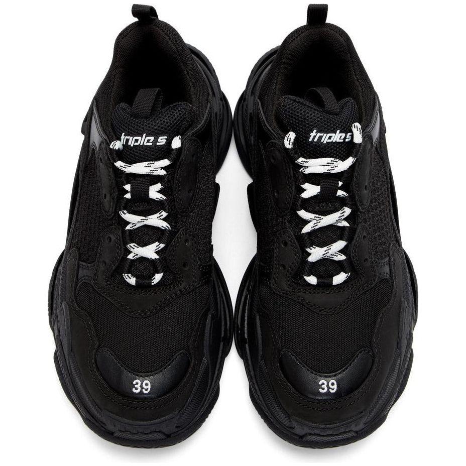 Balen*ciaga Triple S Black